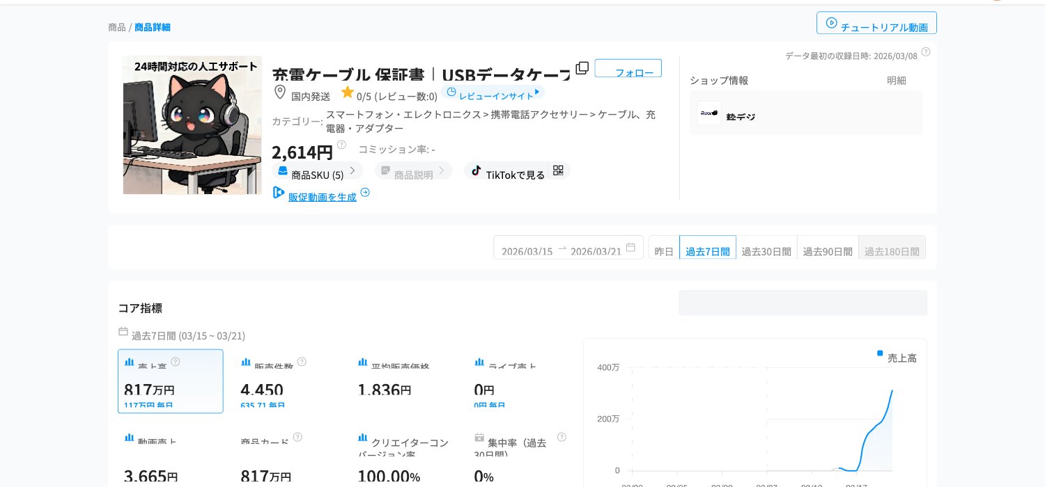 充電ケーブル保証書 USBデータケーブル Kalodataデータ