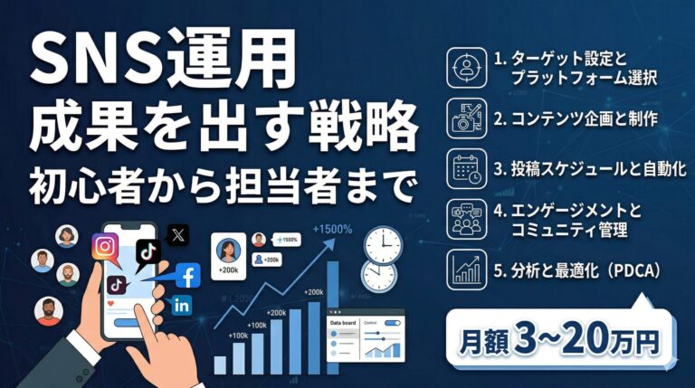 福岡企業のSNS運用入門|成果を出すプラットフォーム選びと運用4ステップ【2026年版】