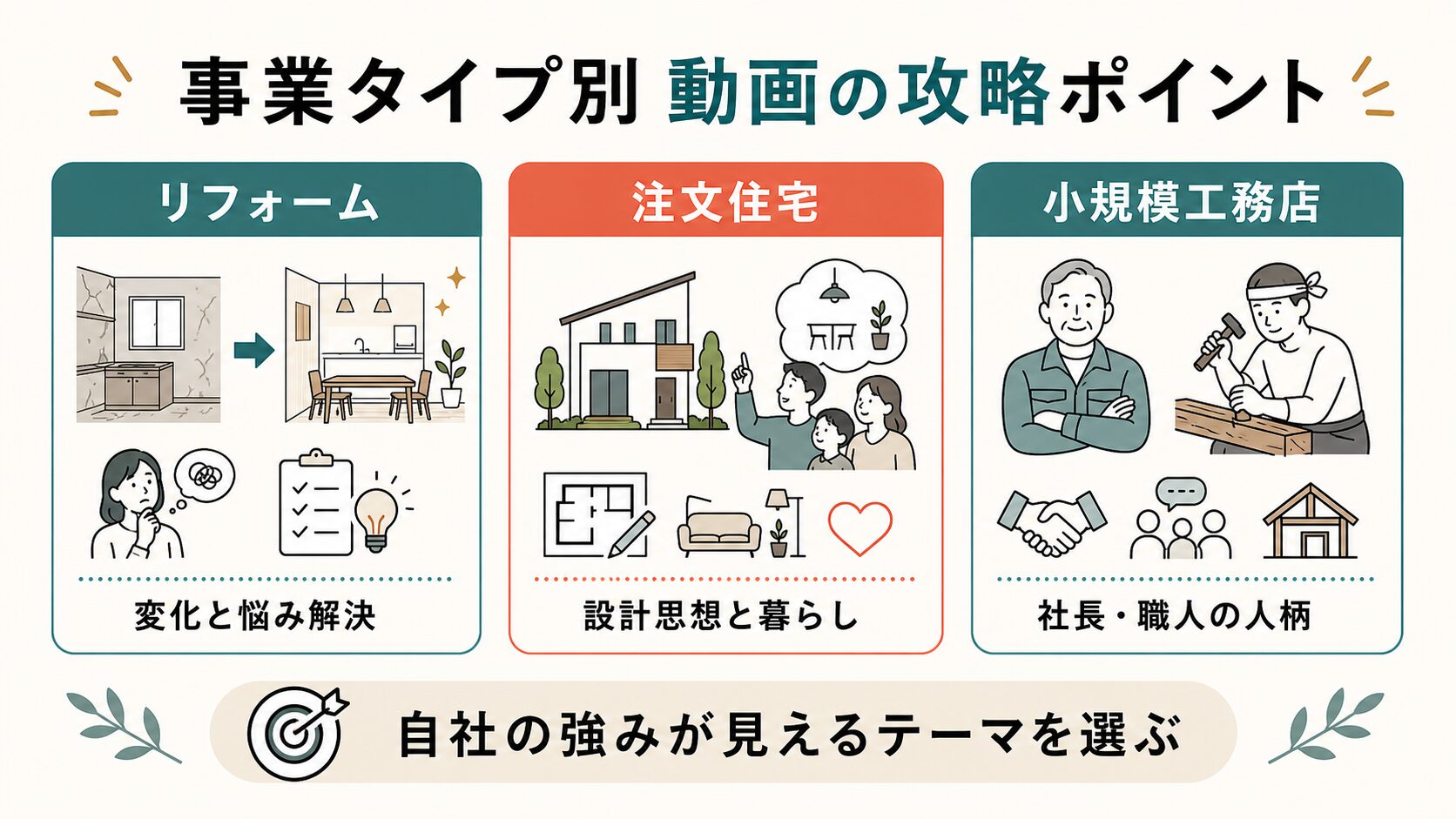 工務店 TikTok集客|事業タイプ別の動画攻略ポイント
