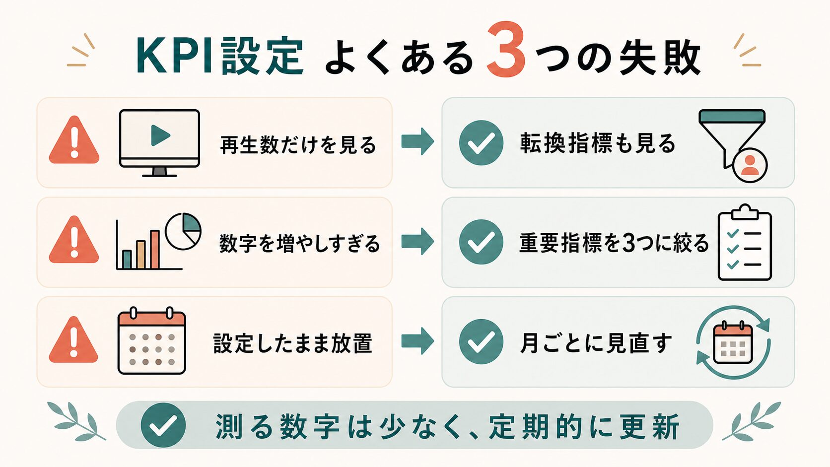 TikTok KPI設定|よくある3つの失敗と改善方法