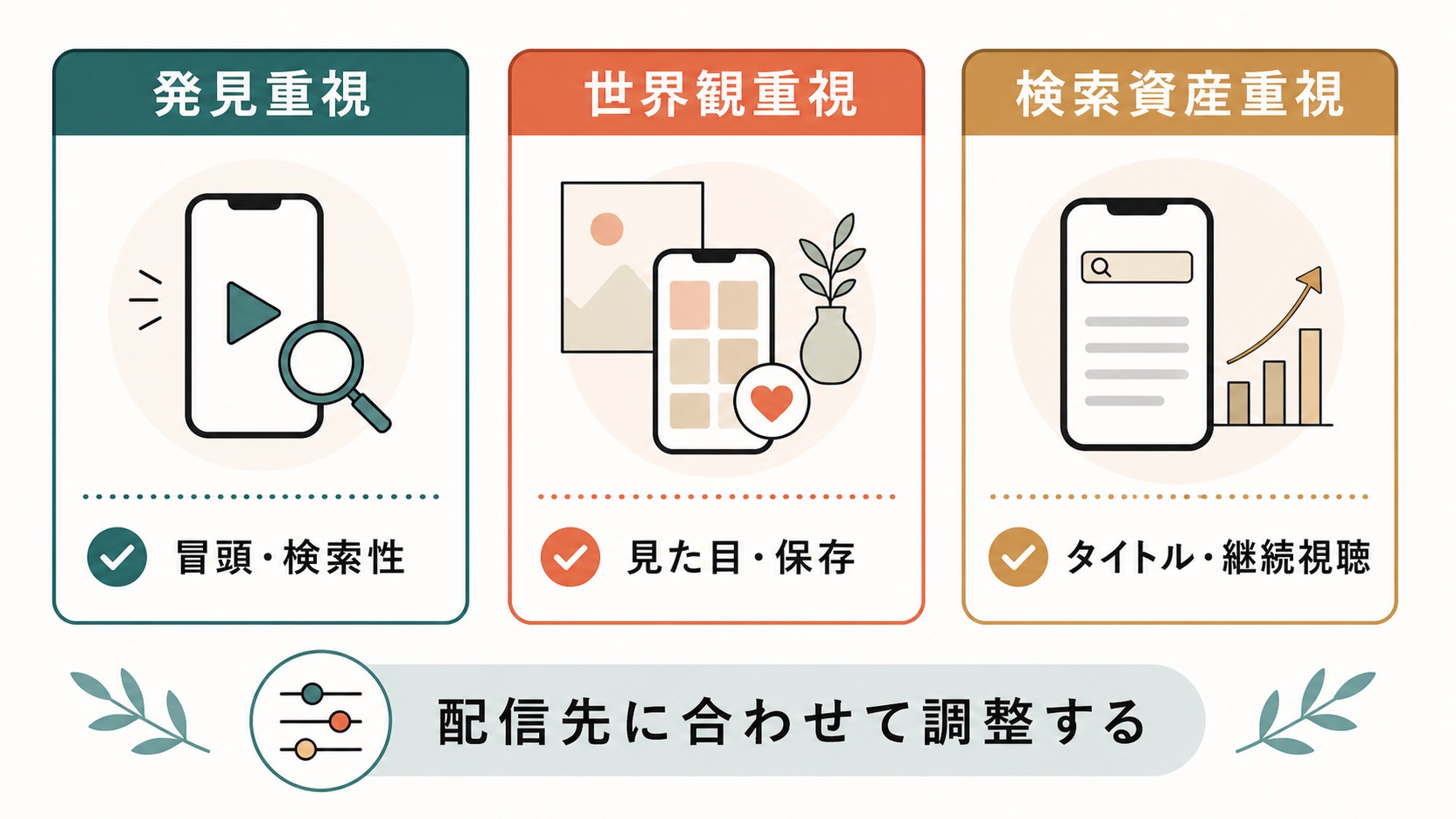 縦型動画 作り方|配信先ごとの最適化方針