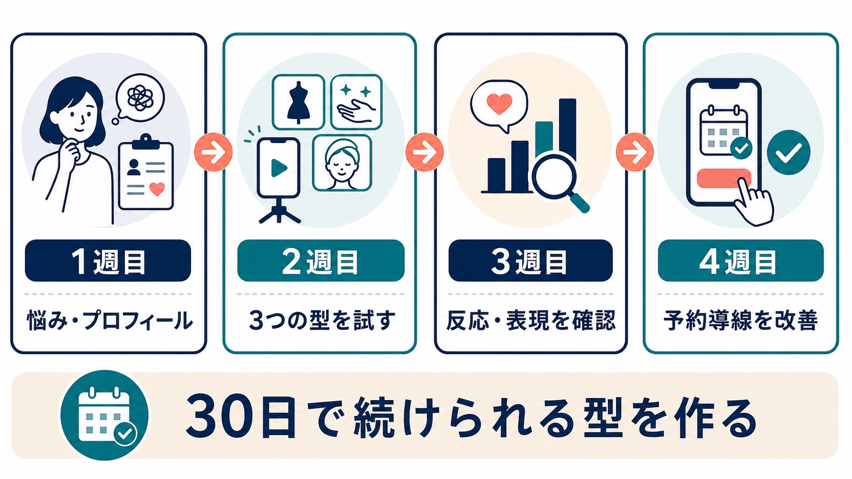 エステサロン TikTok集客|最初の30日ロードマップ