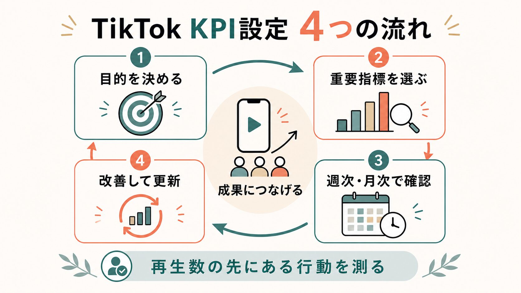 TikTok KPI設定 企業向け|目的設定から改善までの流れ