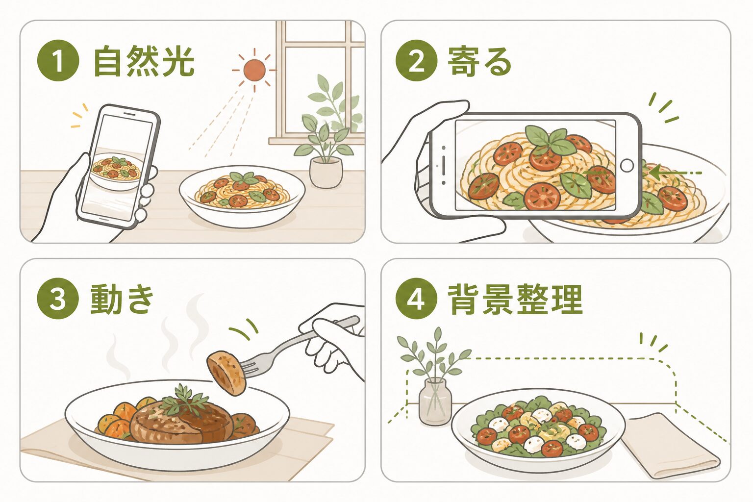 料理写真 撮り方|スマホ撮影の4つのコツ