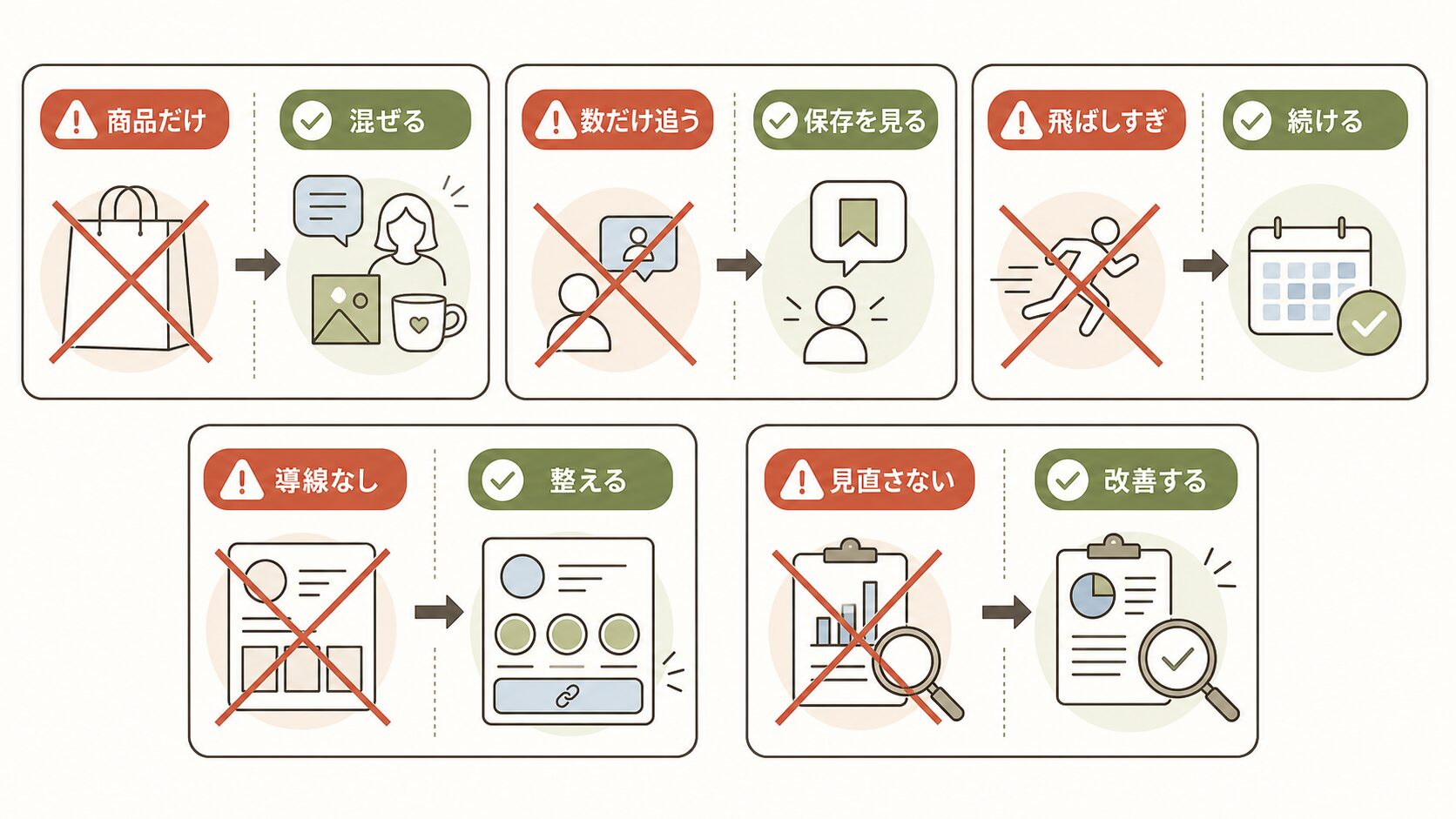 インスタ集客の失敗|5つの典型例と改善策